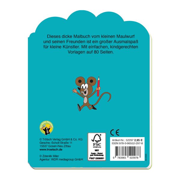 Produktbild: Tr&ouml;tsch Der kleine Maulwurf Mein erstes Malbuch