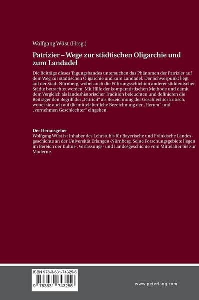 Produktbild: Patrizier &ndash; Wege zur staedtischen Oligarchie und zum Landadel