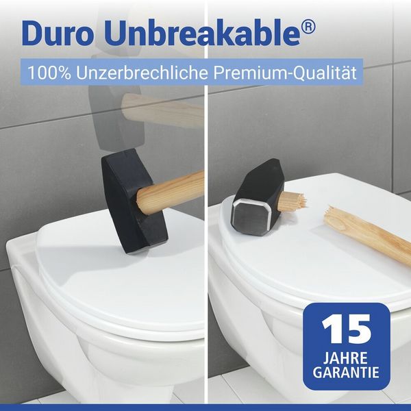 Produktbild: WC-Sitz Mod. Gatteo DuroUnbreakable&reg;, Wei&szlig;, 100 % bruchsicher, mit Absenkautomatik