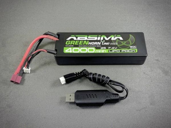 Produktbild: Absima Modellbau-Akkupack (LiPo) 7.4V 4000 mAh Softcase T-Stecker