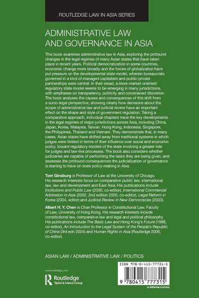Produktbild: Administrative Law and Governance in Asia