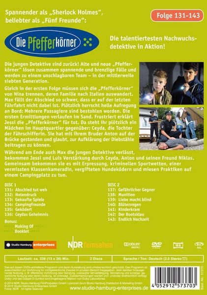 Produktbild: Die Pfefferk&ouml;rner Vol. 11 - Folge 131-143 [2 DVDs]
