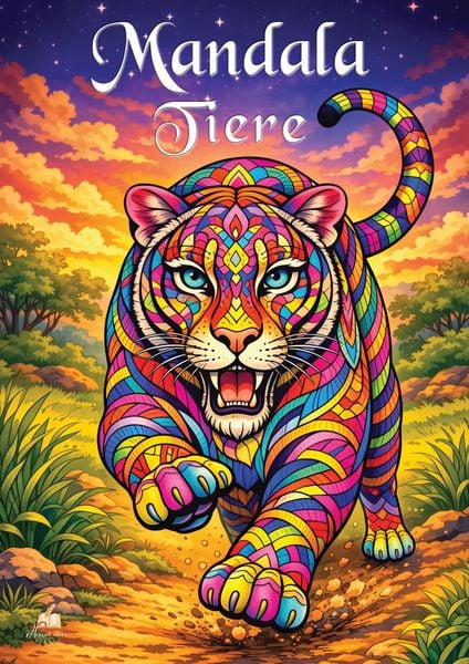 Produktbild: Mandala Tiere Malbuch f&uuml;r Erwachsene mit 50 sch&ouml;nen Ausmalmotiven