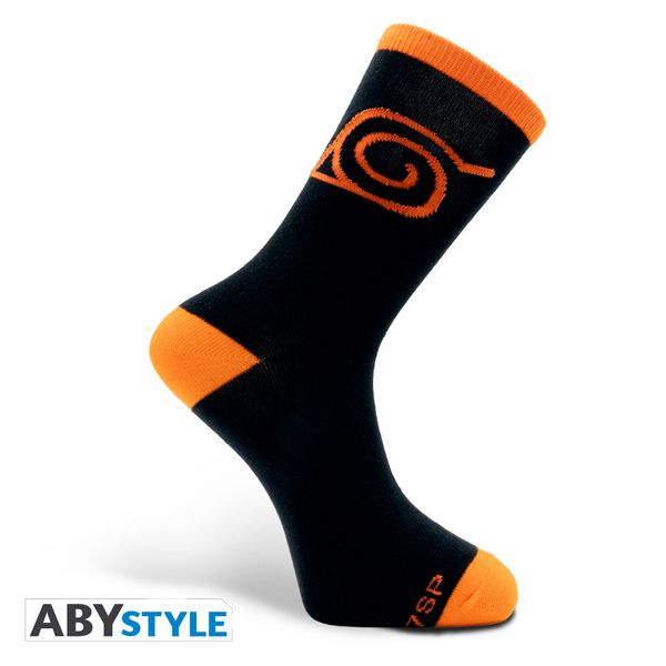 Produktbild: NARUTO SHIPPUDEN - Socks - Black & Orange - Konoha