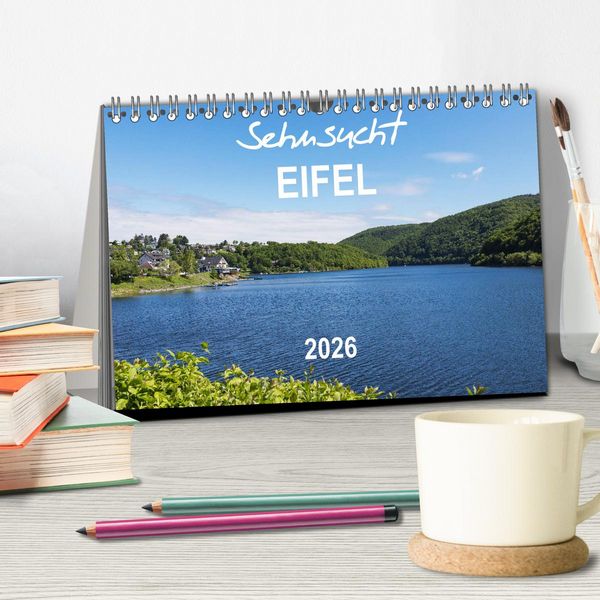 Produktbild: Eifel Sehnsucht (Tischkalender 2026 DIN A5 quer), CALVENDO Monatskalender