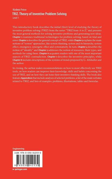Produktbild: TRIZ. Theory of Inventive Problem Solving