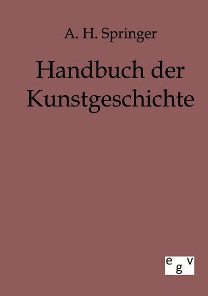 Produktbild: Handbuch der Kunstgeschichte
