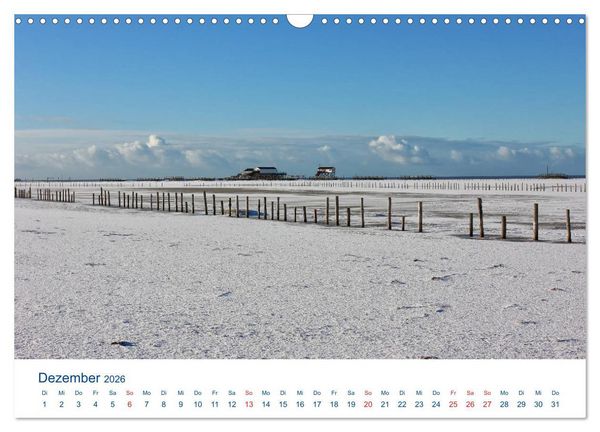 Produktbild: Nordseek&uuml;ste Am Strand von Sankt Peter-Ording (Wandkalender 2026 DIN A3 quer), CALVENDO Monatskalender