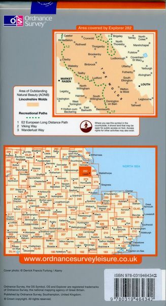 Produktbild: Lincolnshire Wolds North 1 : 25 000