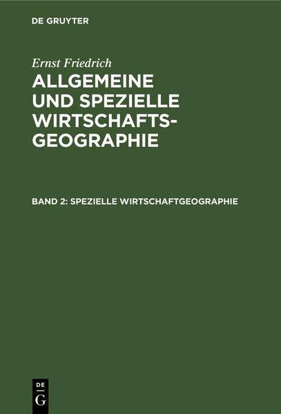 Produktbild: Spezielle Wirtschaftgeographie