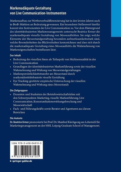 Produktbild: Markenad&auml;quate Gestaltung von Live Communication-Instrumenten