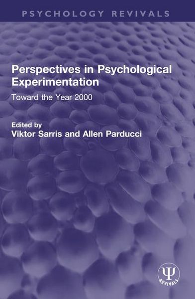 Produktbild: Perspectives in Psychological Experimentation