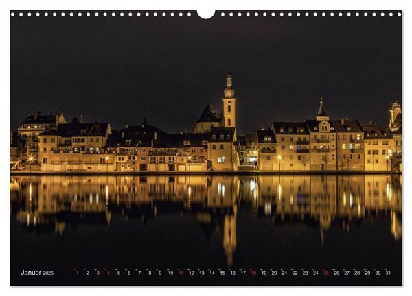 Produktbild: Unterfranken bei Nacht (Wandkalender 2026 DIN A3 quer), CALVENDO Monatskalender