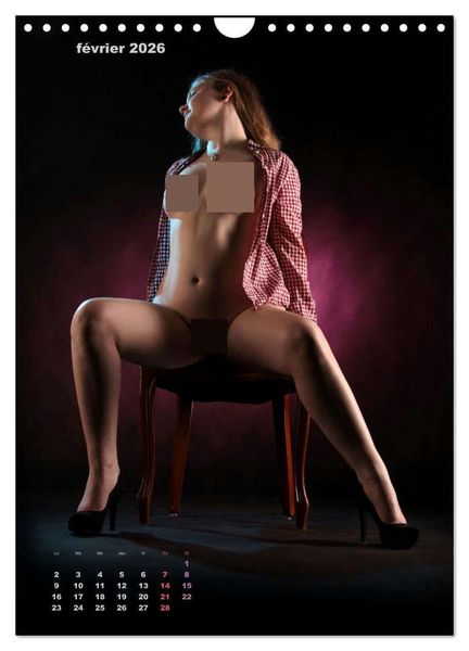 Produktbild: Beaut&eacute;s blondes nues (Calendrier mural 2026 DIN A4 horizontal), CALVENDO calendrier mensuel