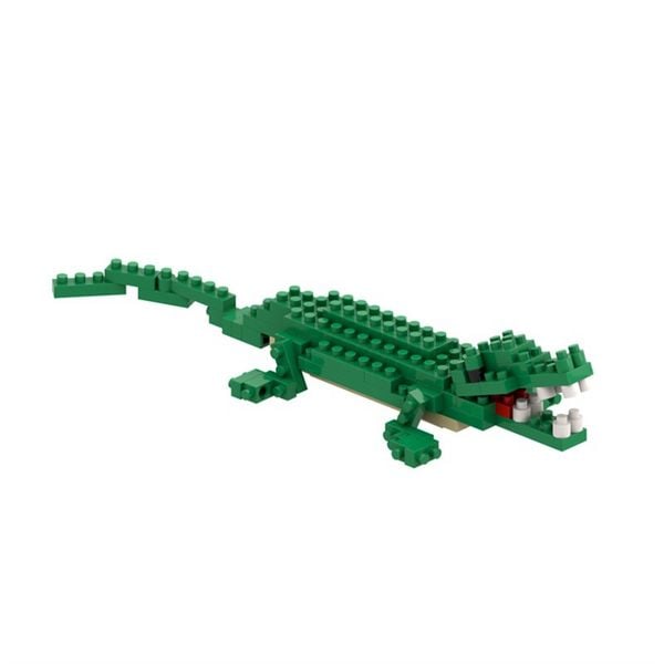 Produktbild: BRIXIES 200286 - Krokodil, 3D Konstruktionsbausatz aus Ministeinen, 95 Teile