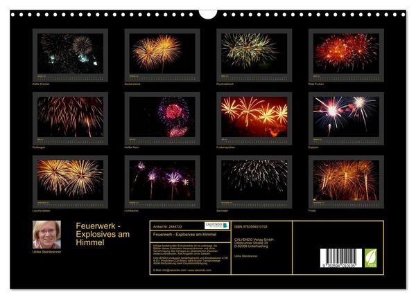 Produktbild: Feuerwerk - Explosives am Himmel (Wandkalender 2027 DIN A3 quer), CALVENDO Monatskalender