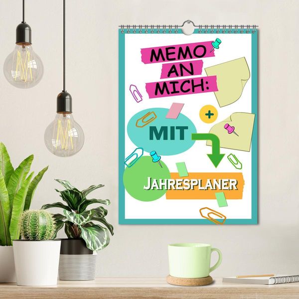Produktbild: Memo an mich mit Jahresplaner (Wandkalender 2026 DIN A4 hoch), CALVENDO Monatskalender
