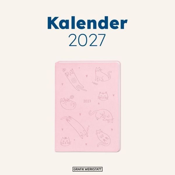 Produktbild: Terminplaner Lederlook 2027 Rosa