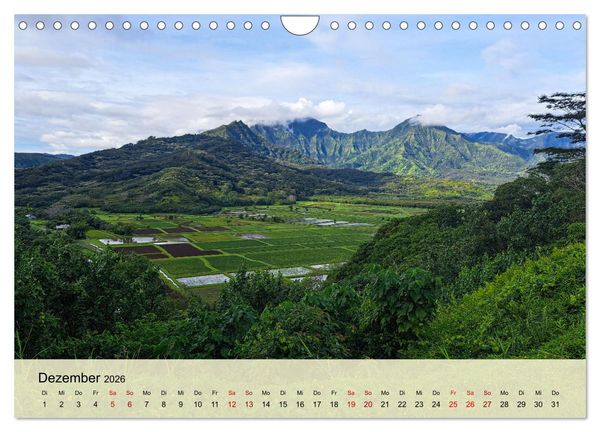 Produktbild: Hawaii - Eindr&uuml;cke von Big Island, Kauai & Oahu (Wandkalender 2026 DIN A4 quer), CALVENDO Monatskalender