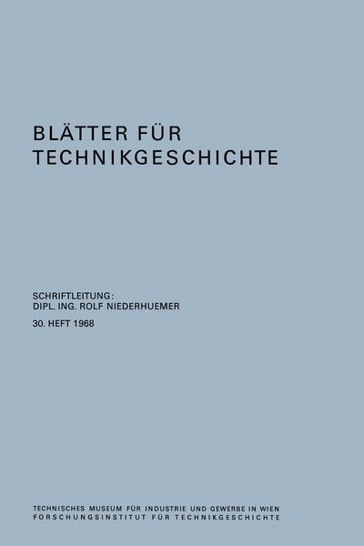 Produktbild: Bl&auml;tter f&uuml;r Technikgeschichte