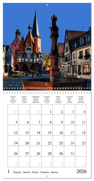 Produktbild: Worth a Visit - Romantic Cities in Germany (Wall Calendar 2026 12 &times; 12 Inch) CALVENDO 12 Month Wall Calendar