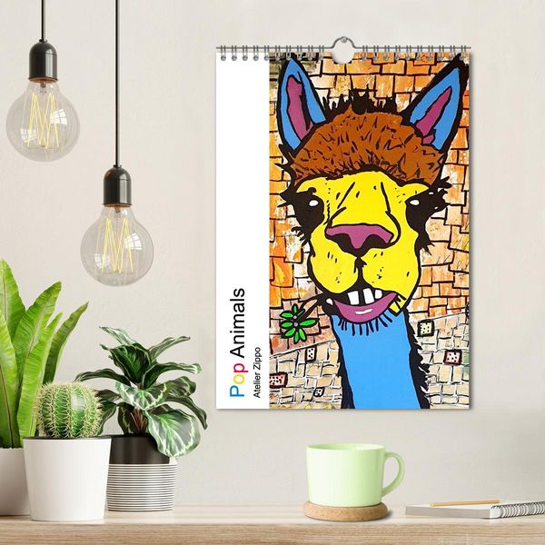 Produktbild: Pop Art Animals - Atelier Zippo (Wandkalender 2026 DIN A4 hoch), CALVENDO Monatskalender