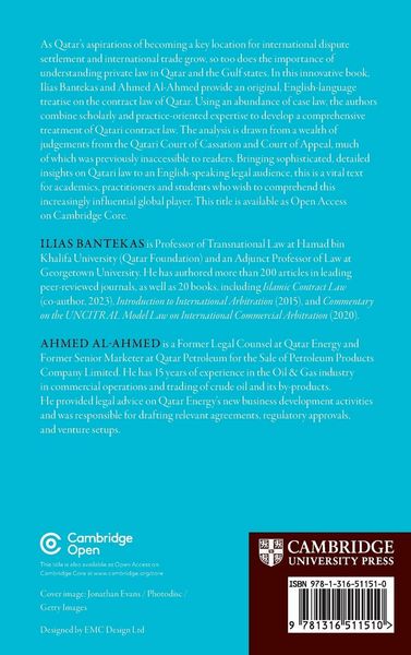 Produktbild: Contract Law of Qatar