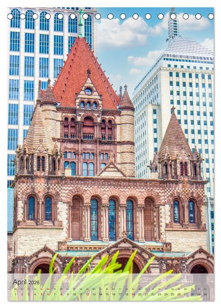 Produktbild: USA - Historisches Boston (Tischkalender 2026 DIN A5 hoch), CALVENDO Monatskalender