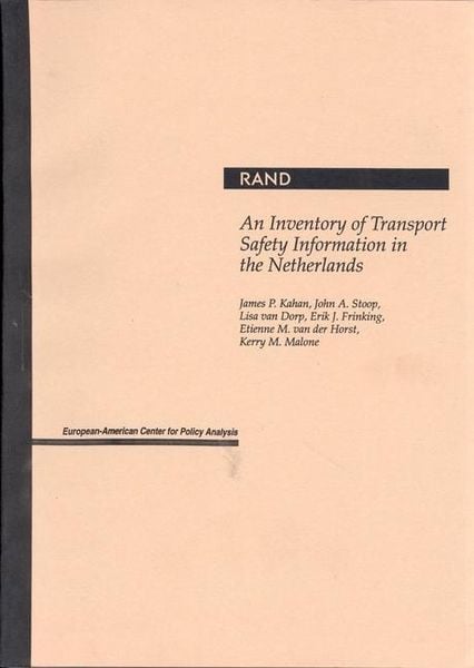 Produktbild: An Inventory of Transport Safety Information in the Netherlands
