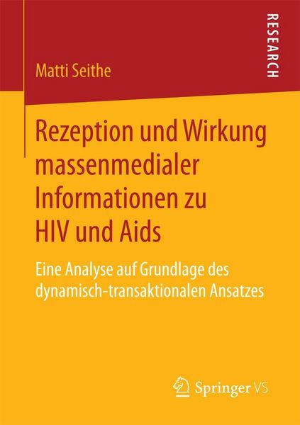 Produktbild: Rezeption und Wirkung massenmedialer Informationen zu HIV und Aids