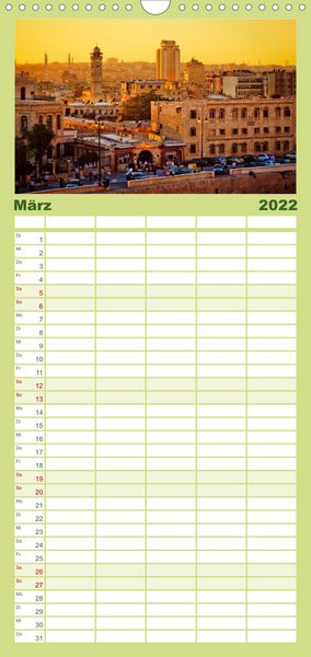 Produktbild: Familienplaner Syrien - Erinnerungen (Wandkalender 2022 , 21 cm x 45 cm, hoch)