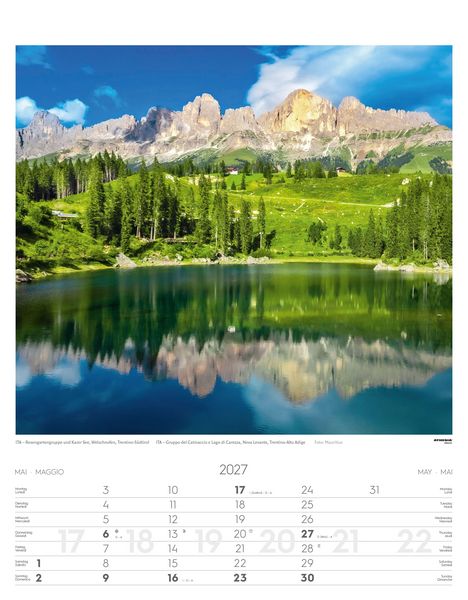Produktbild: Alpen Kalender 2027