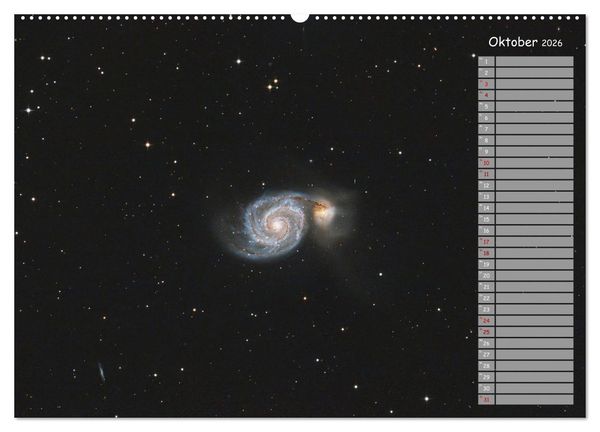 Produktbild: Deep-Sky Amateurastronomie (hochwertiger Premium Wandkalender 2026 DIN A2 quer), Kunstdruck in Hochglanz