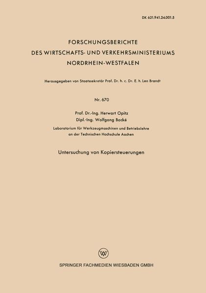 Produktbild: Untersuchung von Kopiersteuerungen
