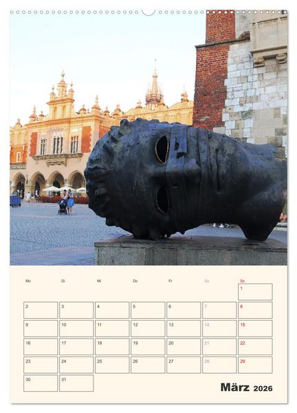 Produktbild: Wundersch&ouml;nes Krakau (Wandkalender 2026 DIN A2 hoch), CALVENDO Monatskalender