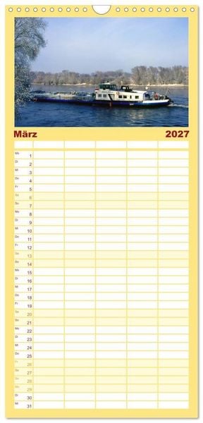 Produktbild: Familienplaner 2027 - Bayerischer Wald mit 5 Spalten (Wandkalender, 21 x 45 cm) CALVENDO