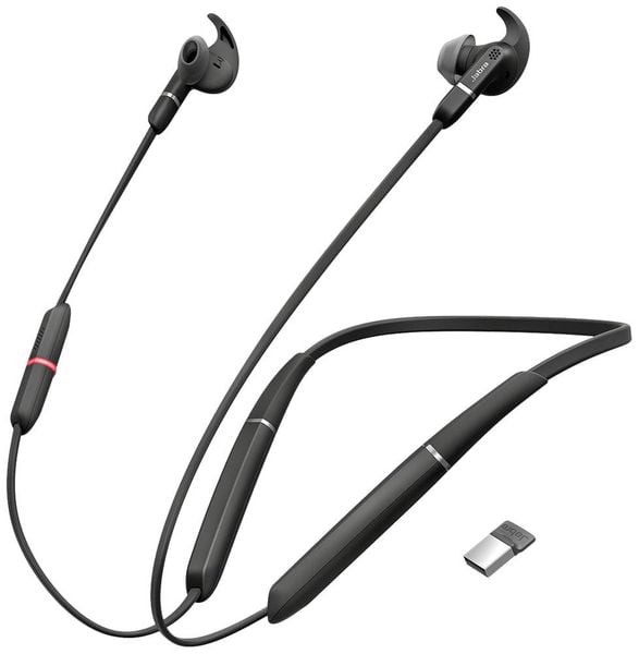 Jabra Evolve 65e MS Stereo HiFi In Ear Headset Bluetooth® Stereo Schwarz