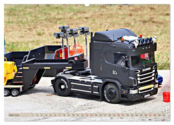 Produktbild: LKW Modelle beim Dampfmodellbautreffen in Bisingen (hochwertiger Premium Wandkalender 2026 DIN A2 quer), Kunstdruck in Hochglanz