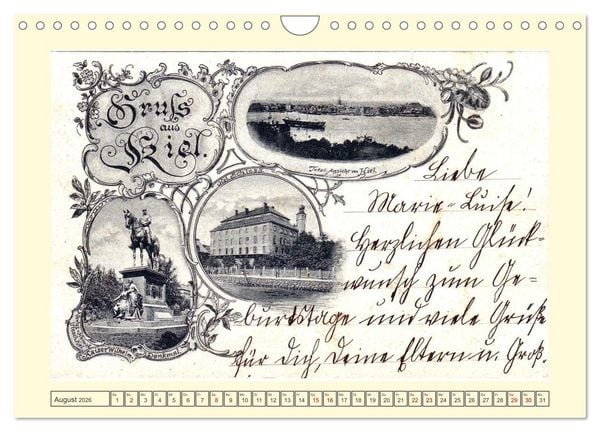 Produktbild: Gru&szlig; aus Kiel (Wandkalender 2026 DIN A4 quer), CALVENDO Monatskalender