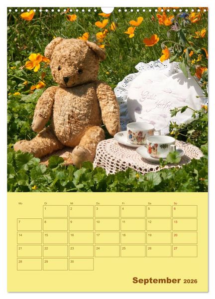 Produktbild: B&auml;renstarker Planer f&uuml;r das Jahr &ndash; Teddys (Wandkalender 2026 DIN A3 hoch), CALVENDO Monatskalender