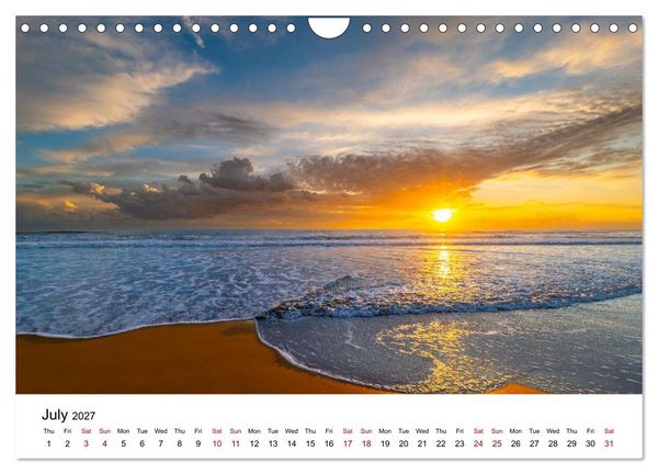 Produktbild: Magical sunsets. Lights between heaven and earth (Wall Calendar 2027 DIN A4 landscape), CALVENDO 12 Month Wall Calendar