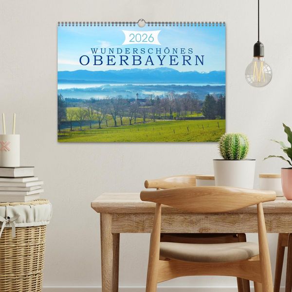 Produktbild: Wundersch&ouml;nes Oberbayern (Wandkalender 2026 DIN A3 quer), CALVENDO Monatskalender