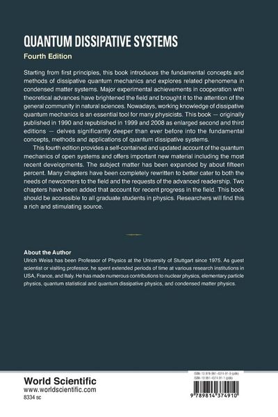Produktbild: QUANTUM DISSIPATIVE SYS (4TH ED)