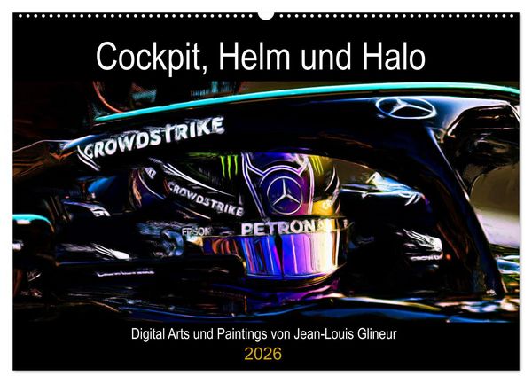 Produktbild: Cockpit, Helm und Halo (Wandkalender 2026 DIN A2 quer), CALVENDO Monatskalender