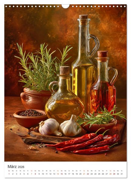 Produktbild: Das Gourmet Jahr (Wandkalender 2026 DIN A3 hoch), CALVENDO Monatskalender
