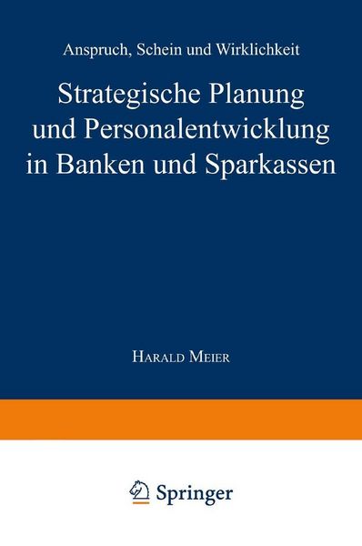 Produktbild: Strategische Planung und Personalentwicklung in Banken und Sparkassen