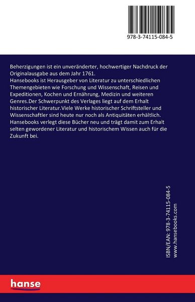 Produktbild: Beherzigungen
