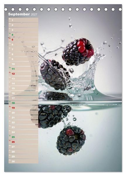 Produktbild: Erfrischendes Obst (Tischkalender 2027 DIN A5 hoch), CALVENDO Monatskalender