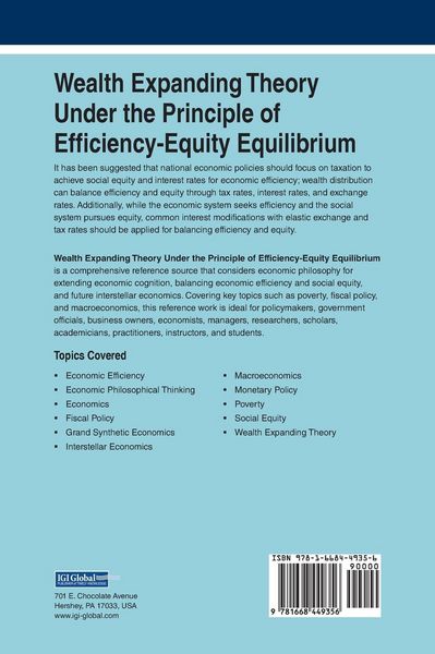 Produktbild: Wealth Expanding Theory Under the Principle of Efficiency-Equity Equilibrium
