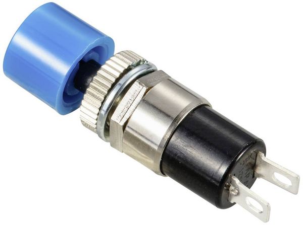 Produktbild: Miyama DS-194 Blue Druckschalter 25 V/DC 1A ON-(OFF) 2P SPST tastend 1St.